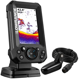 Lowrance Eagle 4x Echolot mit 4-Zoll-Display und Bullet Skimmer Geber
