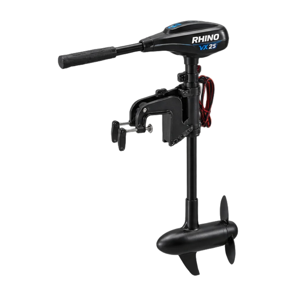 Rhino VX 25 V2 Cobold 12-V-Elektromotor für Angelkajak und kleines Boot freigestellt dargestellt