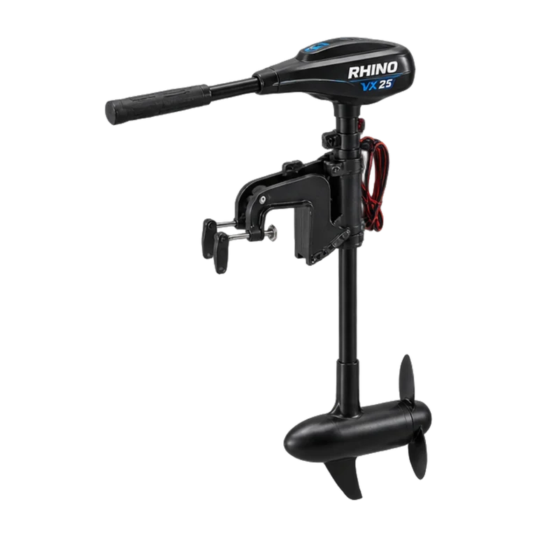 Rhino VX 25 V2 Cobold 12-V-Elektromotor für Angelkajak und kleines Boot freigestellt dargestellt