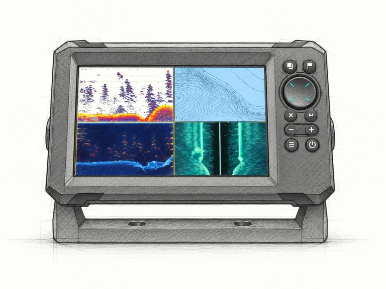 Lowrance Eagle 7 TripleShot HD Echolot mit TripleShot-HD-Geber