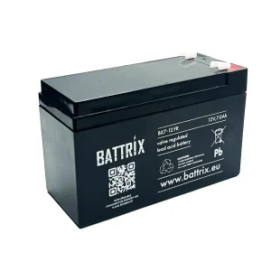 BATTRIX 12V 7Ah Batterie für Echolot und Marine-Zubehör