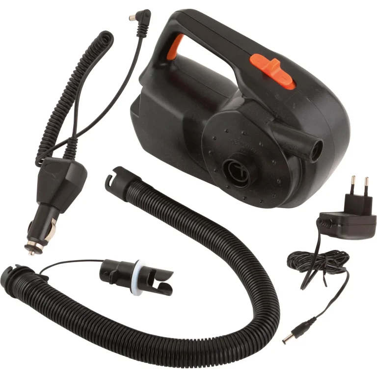 Fox Rechargeable Air Pump / Deflator mit Schlauch, 12-V-Kabel und Ladegerät