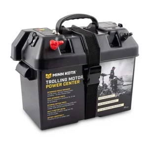 Minn Kota Power Center 12V Batteriebox mit Tragegriff und Anschlussklemmen